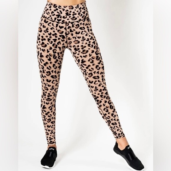 IVL collective INTO THE WILD leopard ACTIVE LEGGING Sz 2 - Picture 2 of 5